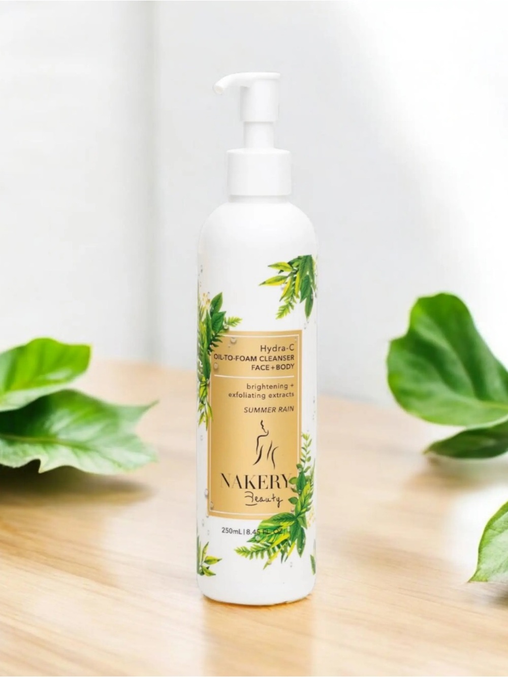 Nakery Beauty Hydra-C Oil-to-Foam Face and Body Cleanser NWT